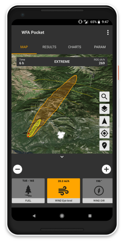 WFA Pocket 3D Mapping Screen Example